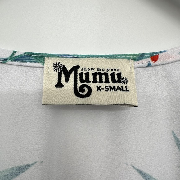 Show Me Your Mumu‎ Poncho Top XS Oversize Tropical Bird Paradise Beach Cover Up - Picture 5 of 8